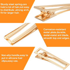 INTORESIN™ 3PCs Hair Clip Resin Mold, 3PCs Golden Hair Clips Accessories for DIY Hair Clip - IntoResin