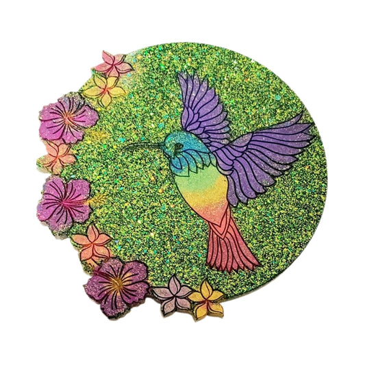 Hummingbird Flower Coaster Mould(2pcs)