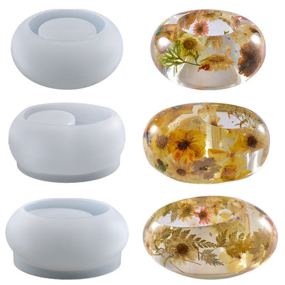 3pcs tea bowl set mold epoxy resin mold for jewelry silicone