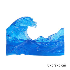 3D Wave Model Resin Microscopic Ornament