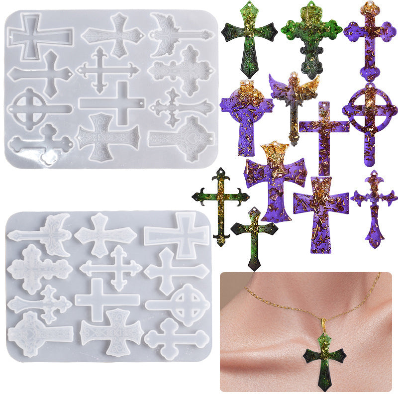 Cross  Resin Molds Collections Resin Jewelry Molds Jewelry Pendant
