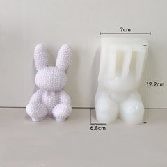 Diamond Three-dimensional Bear Rabbit Ornament Resin Mold