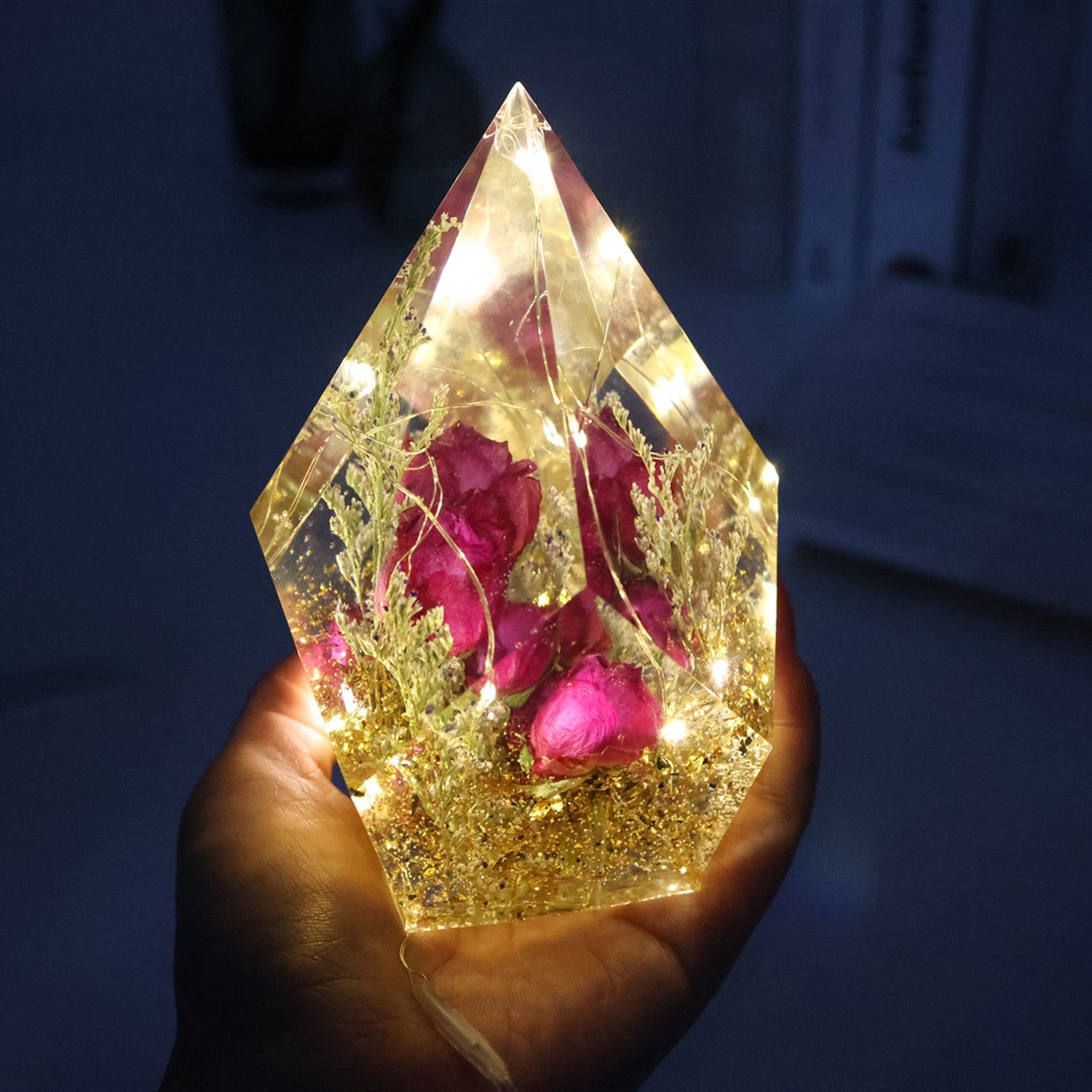 Large Crystal Gemstone  Ornament Resin Molds