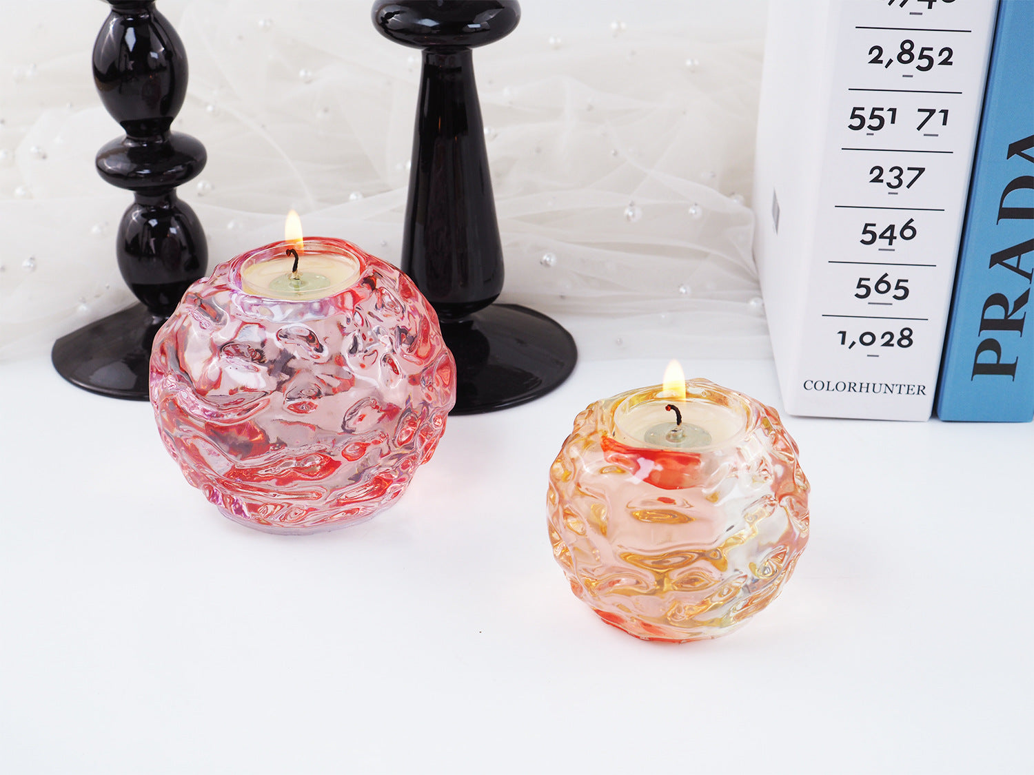 3 Pcs Sphere Candle Holder Resin Molds