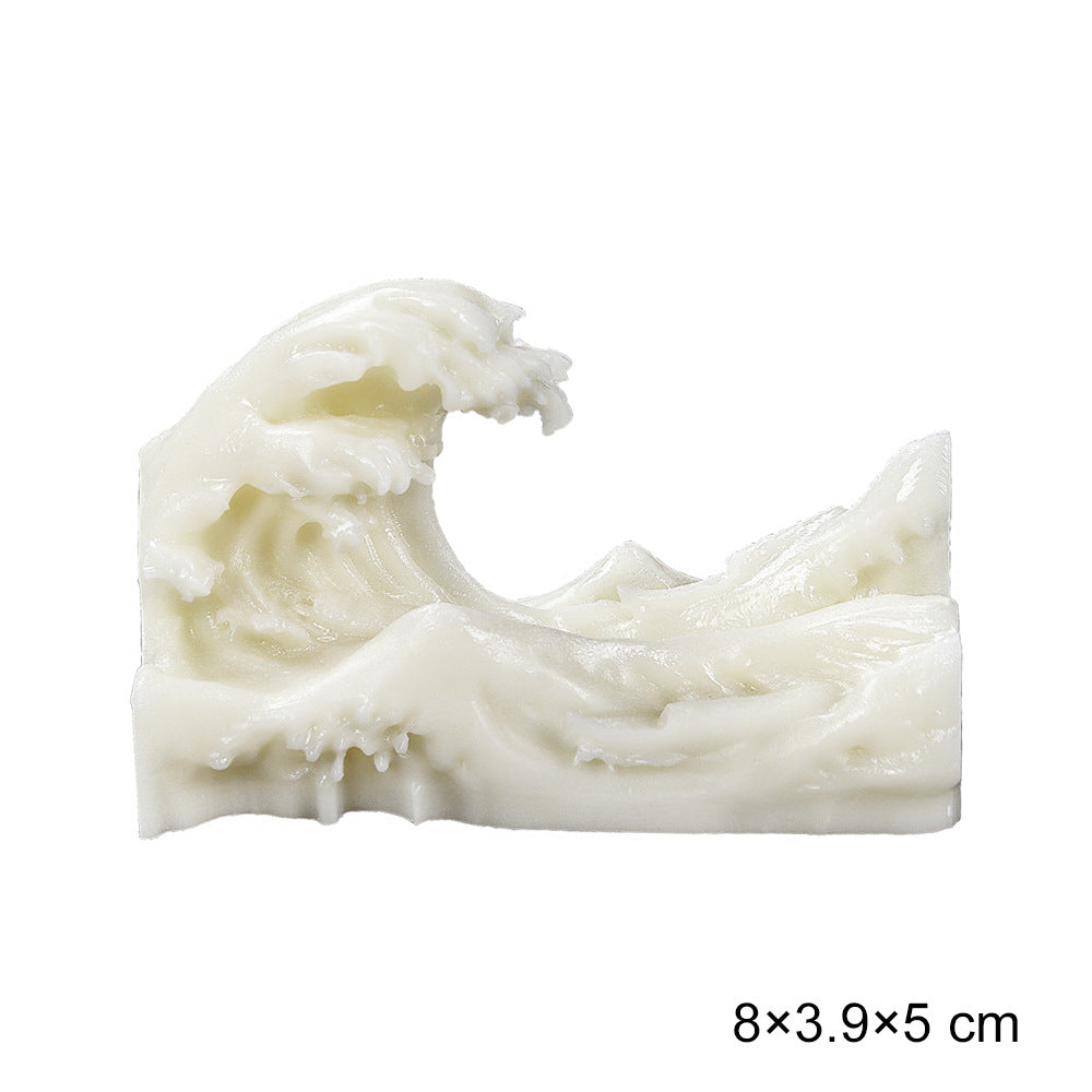 3D Wave Model Resin Microscopic Ornament