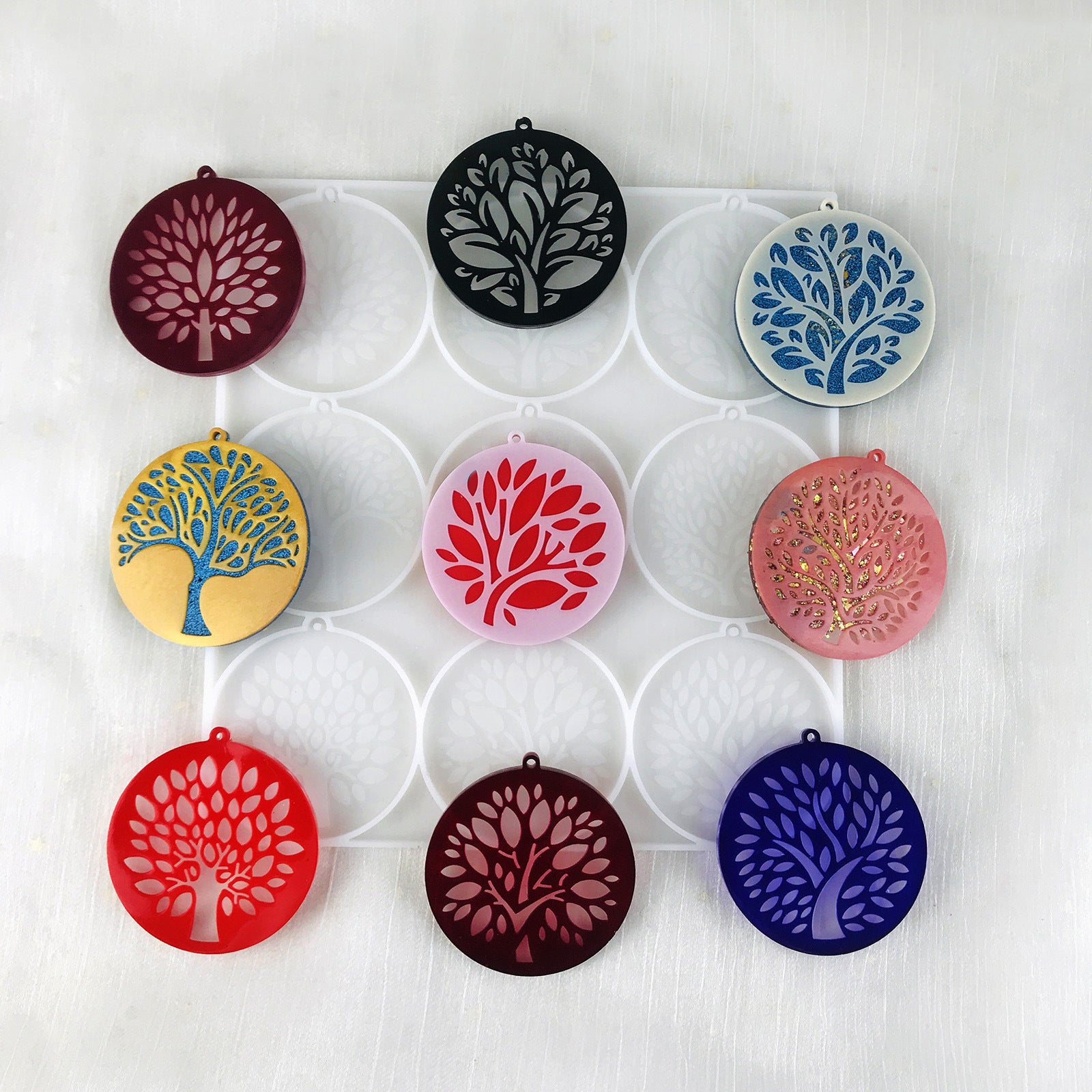 Tree of Life Keychain Accessories Decorative Resin Mold