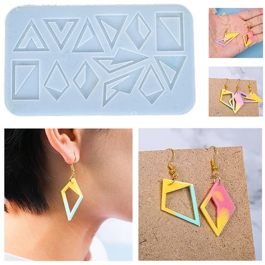 Rhombus Triangle Earring Silicone Resin Jewelry Mold