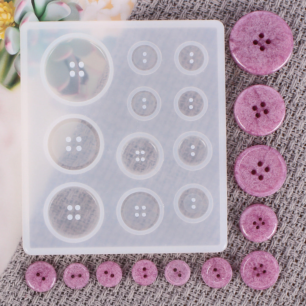 Round Buttons Silicone Mold