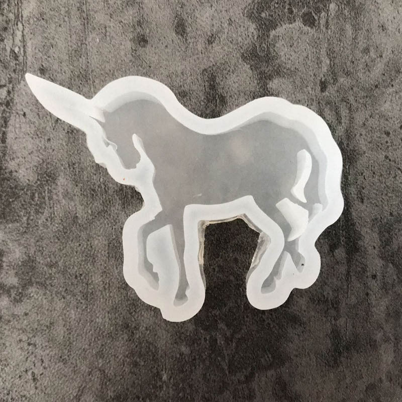 1pc Horse Unicorn Pendant DIY Silicone Mold