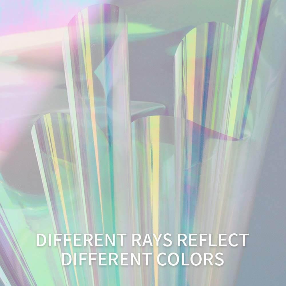 Holographic Iridescent Film Paper, Glossy Clear Film for Resin Fillers - IntoResin