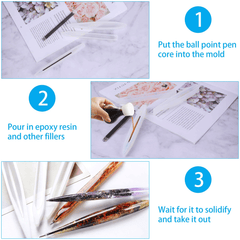 3Pcs Resin Pen Mold, Soft Silicone for Resin Casting - IntoResin