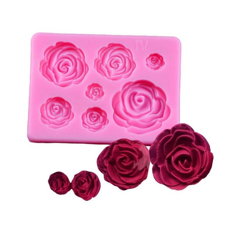 Roses Silicone Mold Rose Flower Silicone Mold - IntoResin