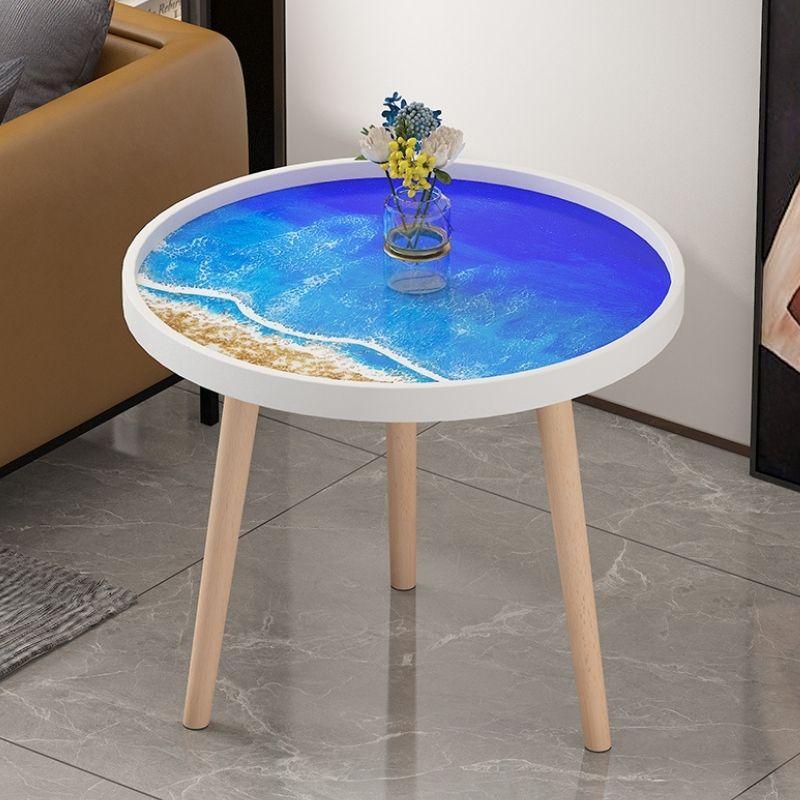 INRORESIN ™Epoxy Resin Ocean Side Table  Tea TableCoffee Table Tray Table - IntoResin