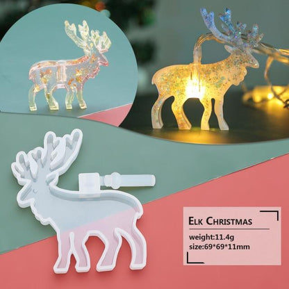 Christmas String Light Silicone Mold for Christmas Ornament Decoration - IntoResin