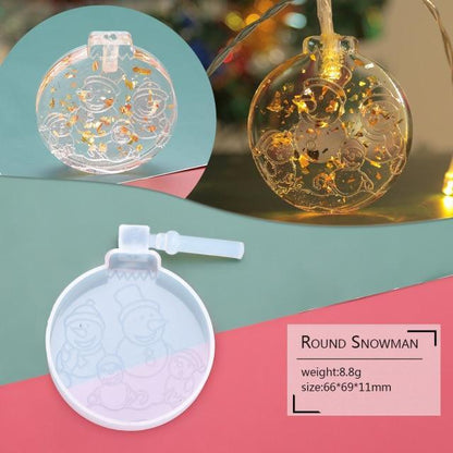 Christmas String Light Silicone Mold for Christmas Ornament Decoration - IntoResin