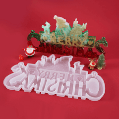 Resin Merry Christmas Mold, Soft Silicone for Resin Casting - IntoResin