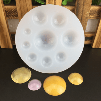 Resin Dome Circle Mold, Soft Silicone for Resin Casting - IntoResin