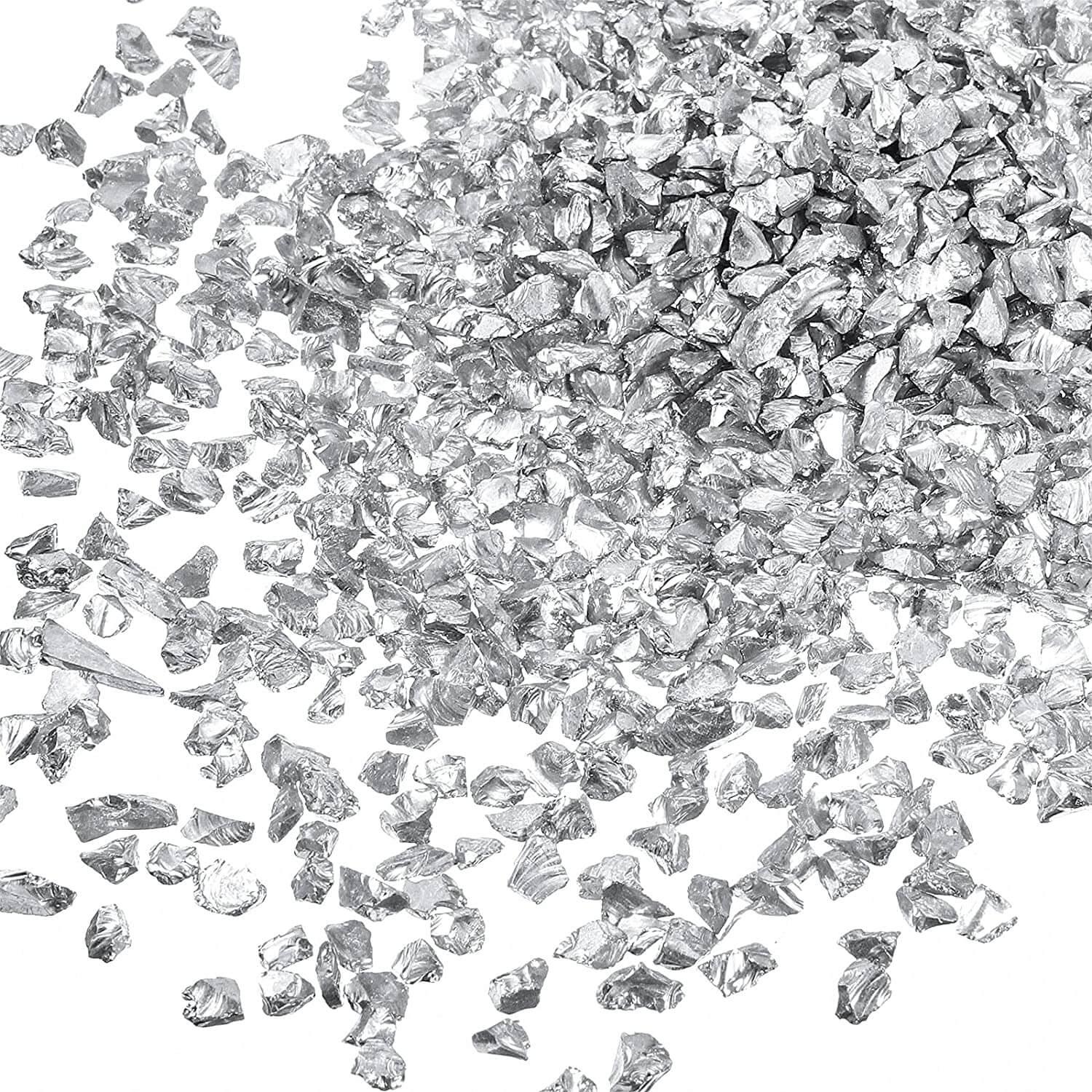 (US ONLY)Irregular Polished Crushed Glass, 100g Metallic Glass Chips for DIY Decoration (US ONLY) - IntoResin